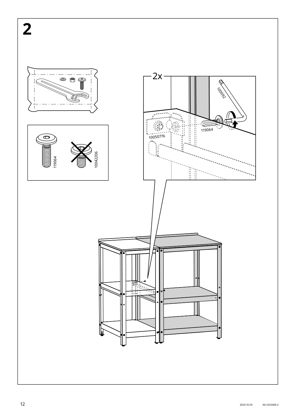 Assembly instructions for IKEA Grillskaer kitchen island black stainless steel outdoor | Page 12 - IKEA GRILLSKÄR kitchen island 405.231.77