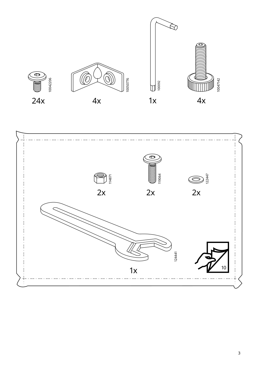 Assembly instructions for IKEA Grillskaer kitchen island black stainless steel outdoor | Page 3 - IKEA GRILLSKÄR gas grill w kitchen island 895.049.69