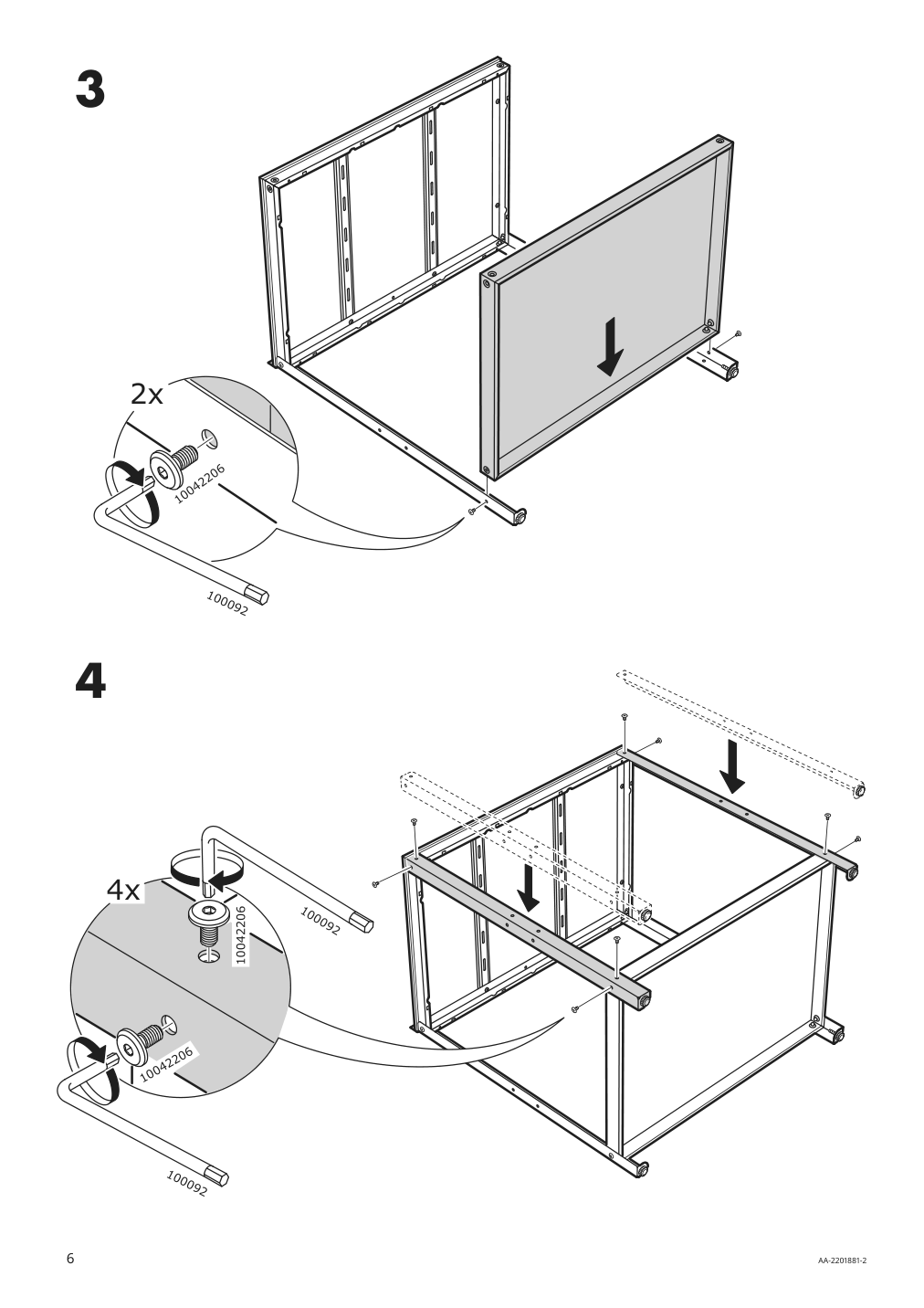 Assembly instructions for IKEA Grillskaer kitchen island shelf unit black stainless steel outdoor | Page 6 - IKEA GRILLSKÄR kitchen island w back panel 794.952.44