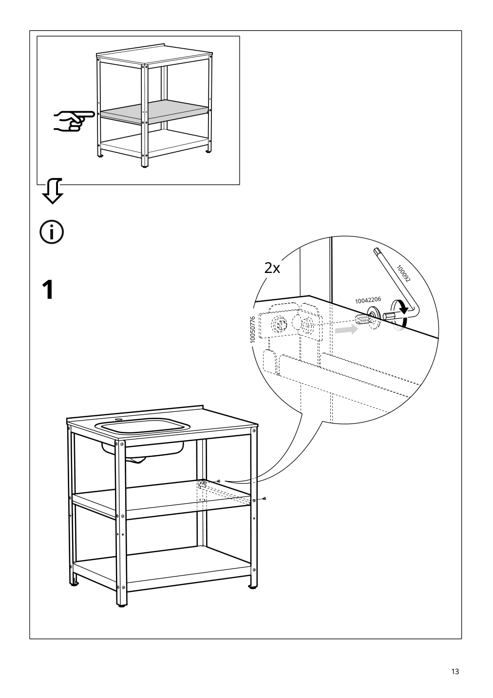 Assembly instructions for IKEA Grillskaer sink unit black stainless steel outdoor | Page 13 - IKEA GRILLSKÄR kitchen sink ut/chrcl bbq, outdoor 693.855.28