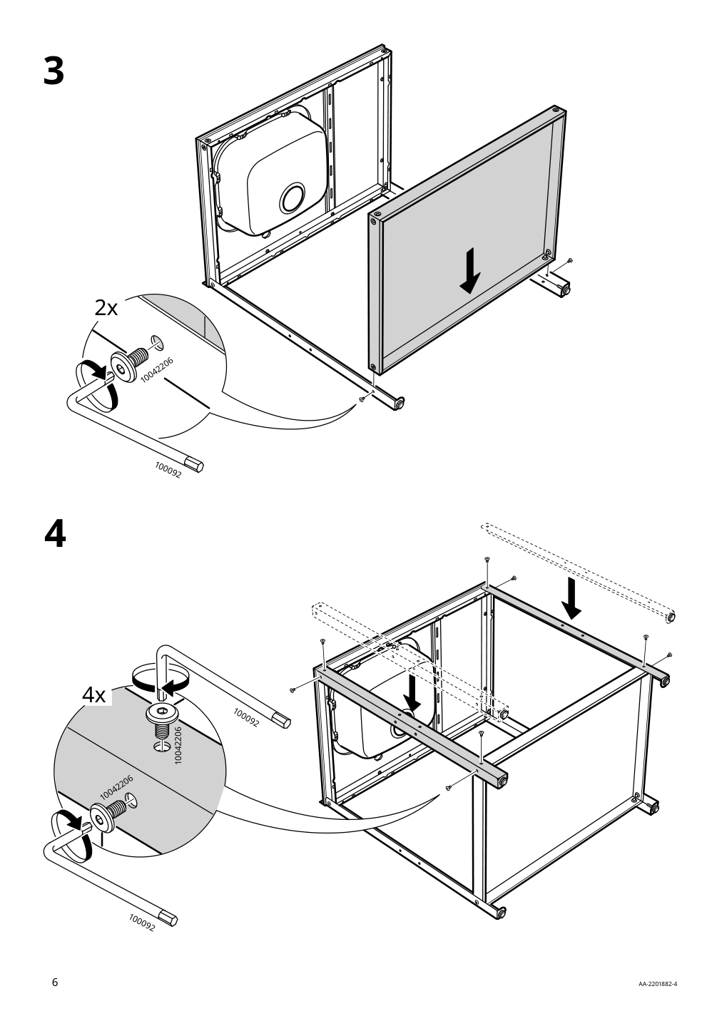 Assembly instructions for IKEA Grillskaer sink unit black stainless steel outdoor | Page 6 - IKEA GRILLSKÄR kitchen sink ut/chrcl bbq, outdoor 893.855.27