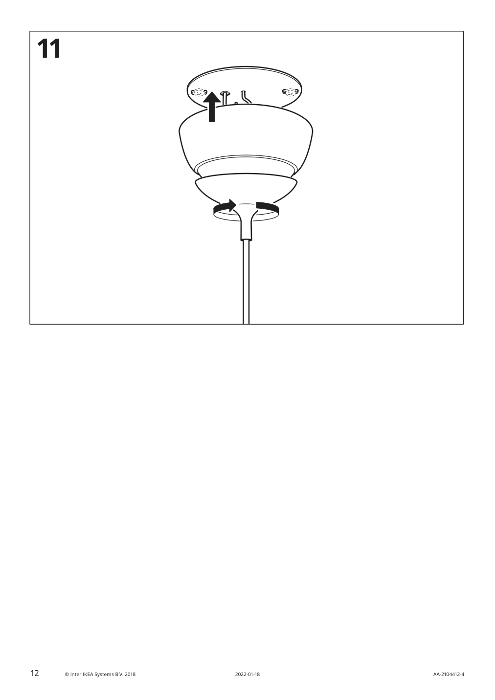 Assembly instructions for IKEA Grimsas pendant lamp white | Page 12 - IKEA GRIMSÅS pendant lamp 103.647.40