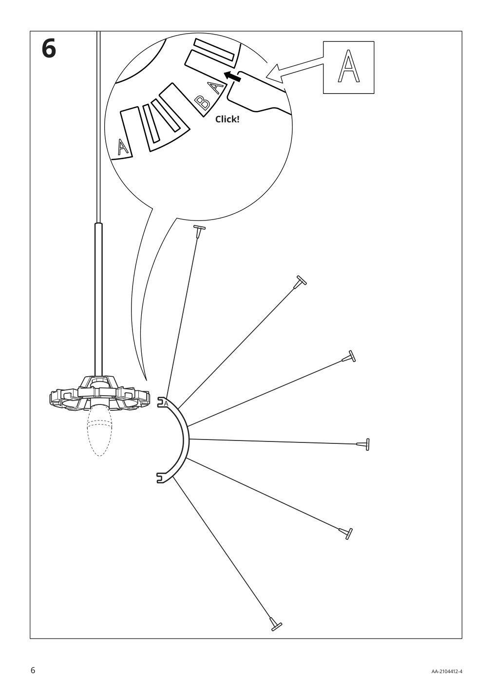 Assembly instructions for IKEA Grimsas pendant lamp white | Page 6 - IKEA GRIMSÅS pendant lamp 103.647.40