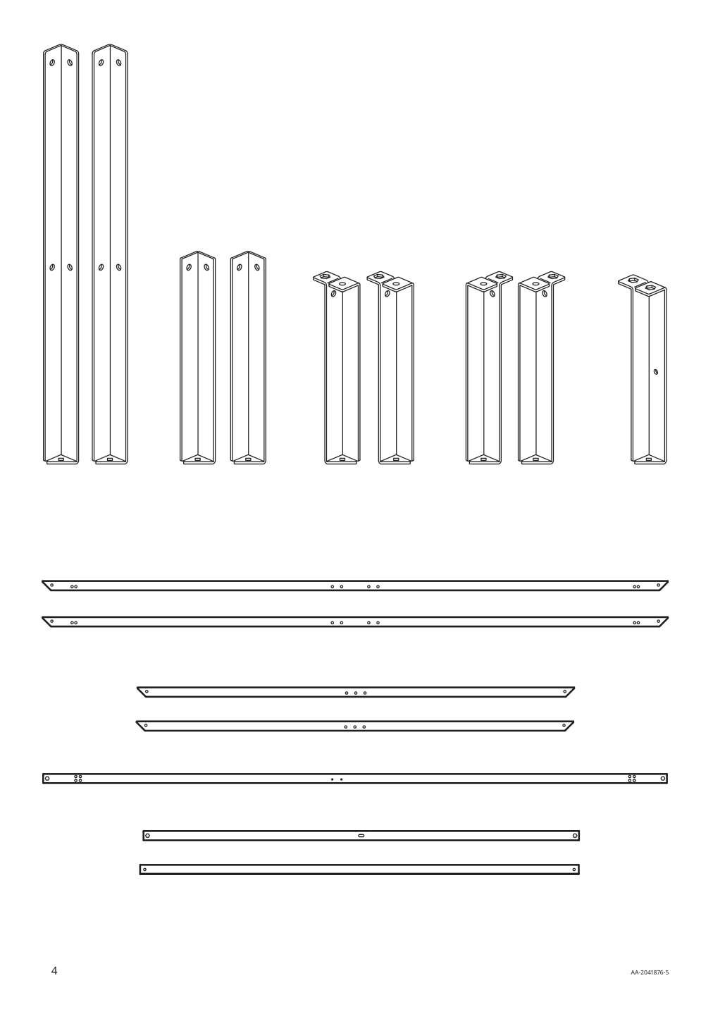 Assembly instructions for IKEA Grimsbu bed frame white | Page 4 - IKEA GRIMSBU bed frame 805.085.18