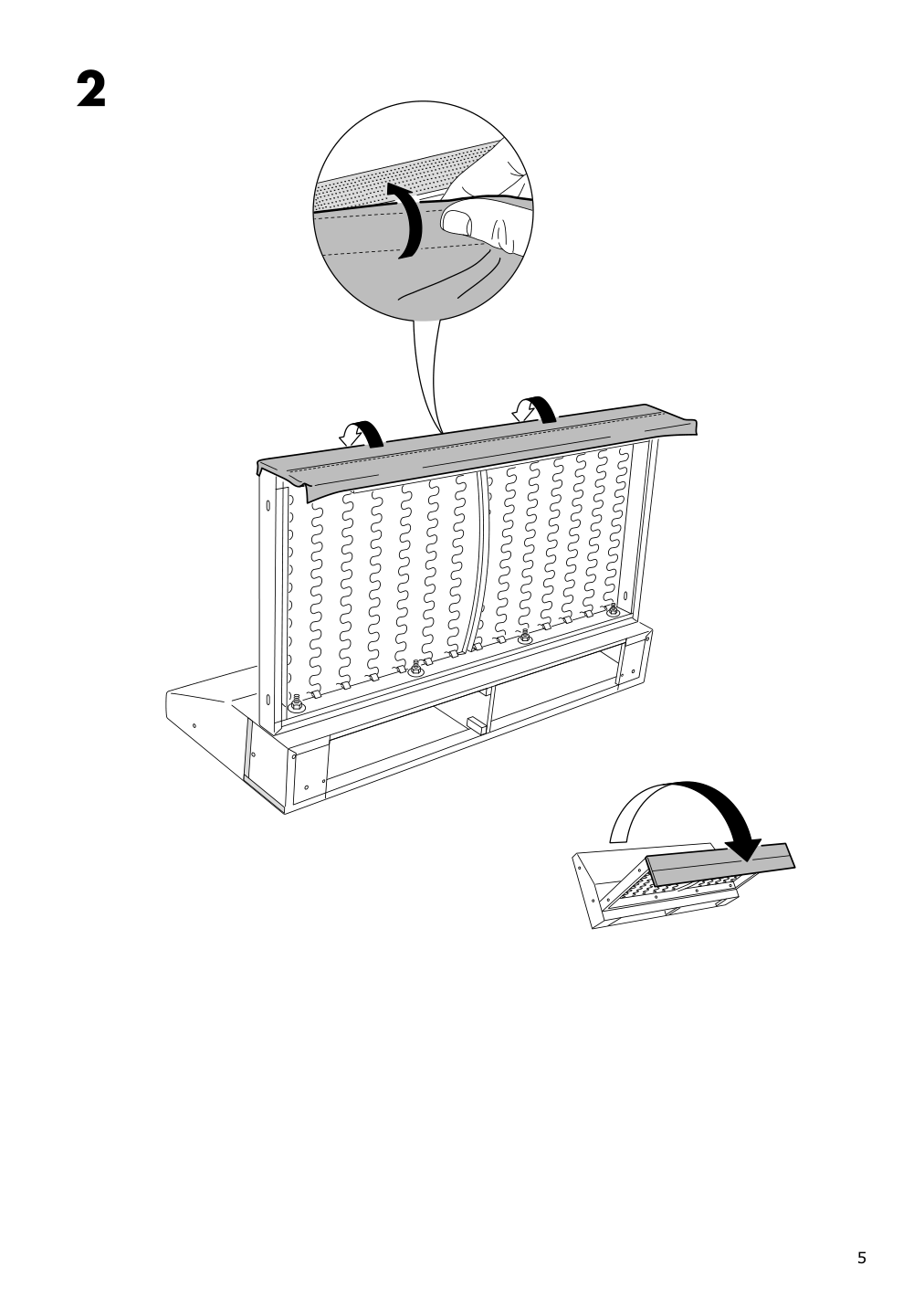 Assembly instructions for IKEA Groenlid cover for 1 seat section inseros white | Page 5 - IKEA GRÖNLID cover for 1-seat section 603.962.58