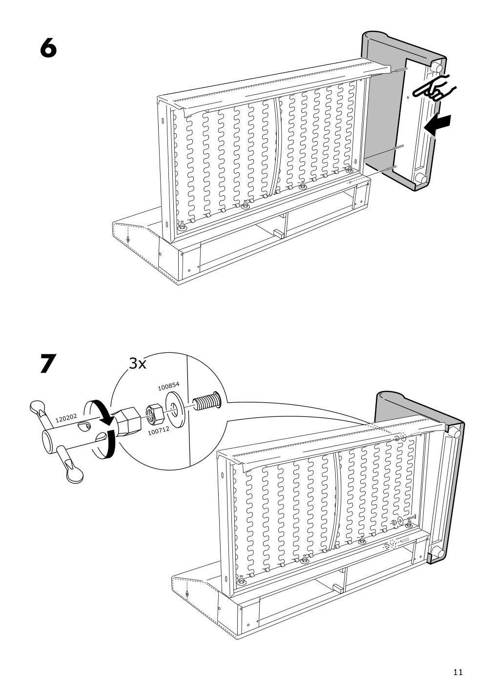 Assembly instructions for IKEA Groenlid cover for armrest ljungen dark red | Page 11 - IKEA GRÖNLID cover for armrest 703.970.21