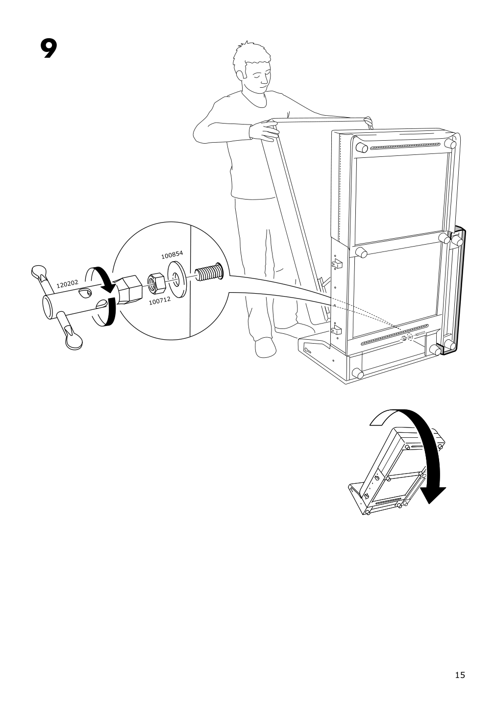 Assembly instructions for IKEA Groenlid cover for armrest ljungen dark red | Page 15 - IKEA GRÖNLID cover for armrest 703.970.21