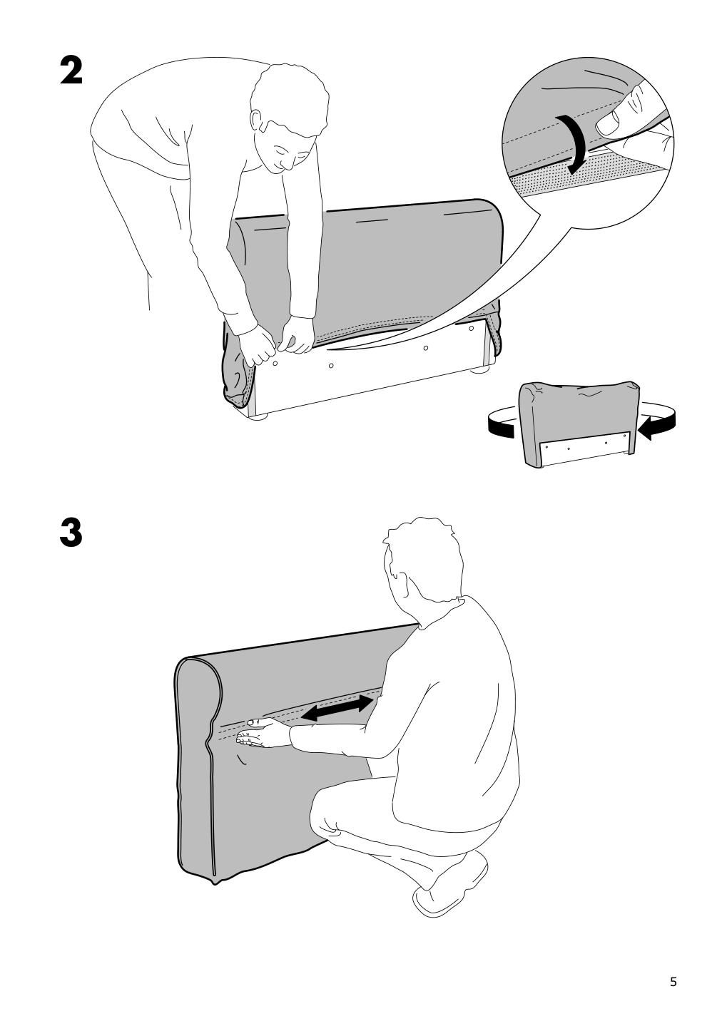 Assembly instructions for IKEA Groenlid cover for armrest ljungen light green | Page 5 - IKEA GRÖNLID cover for armrest 003.971.09