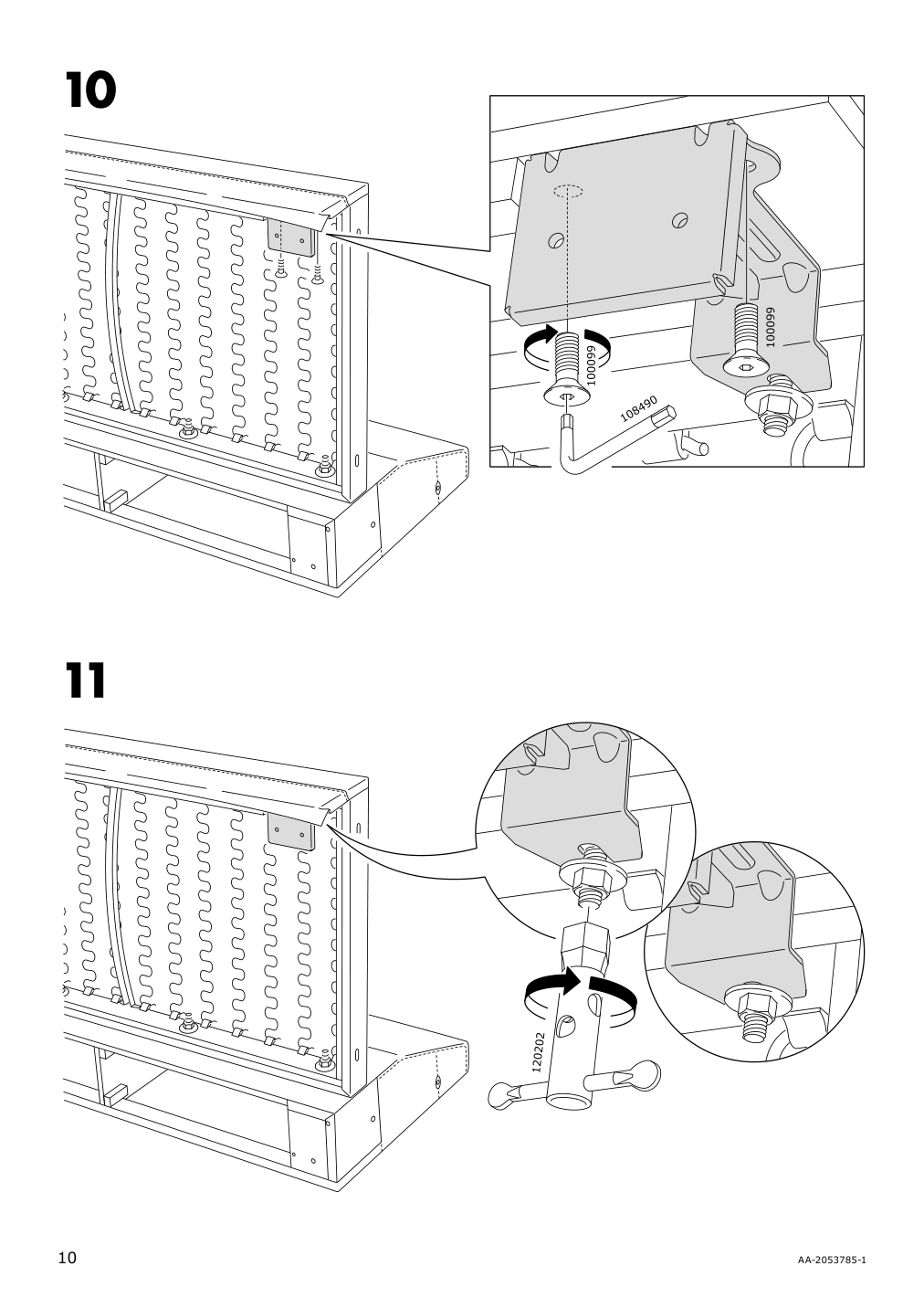 Assembly instructions for IKEA Groenlid cover for ottoman with storage ljungen dark red | Page 10 - IKEA GRÖNLID cover for ottoman with storage 703.970.16