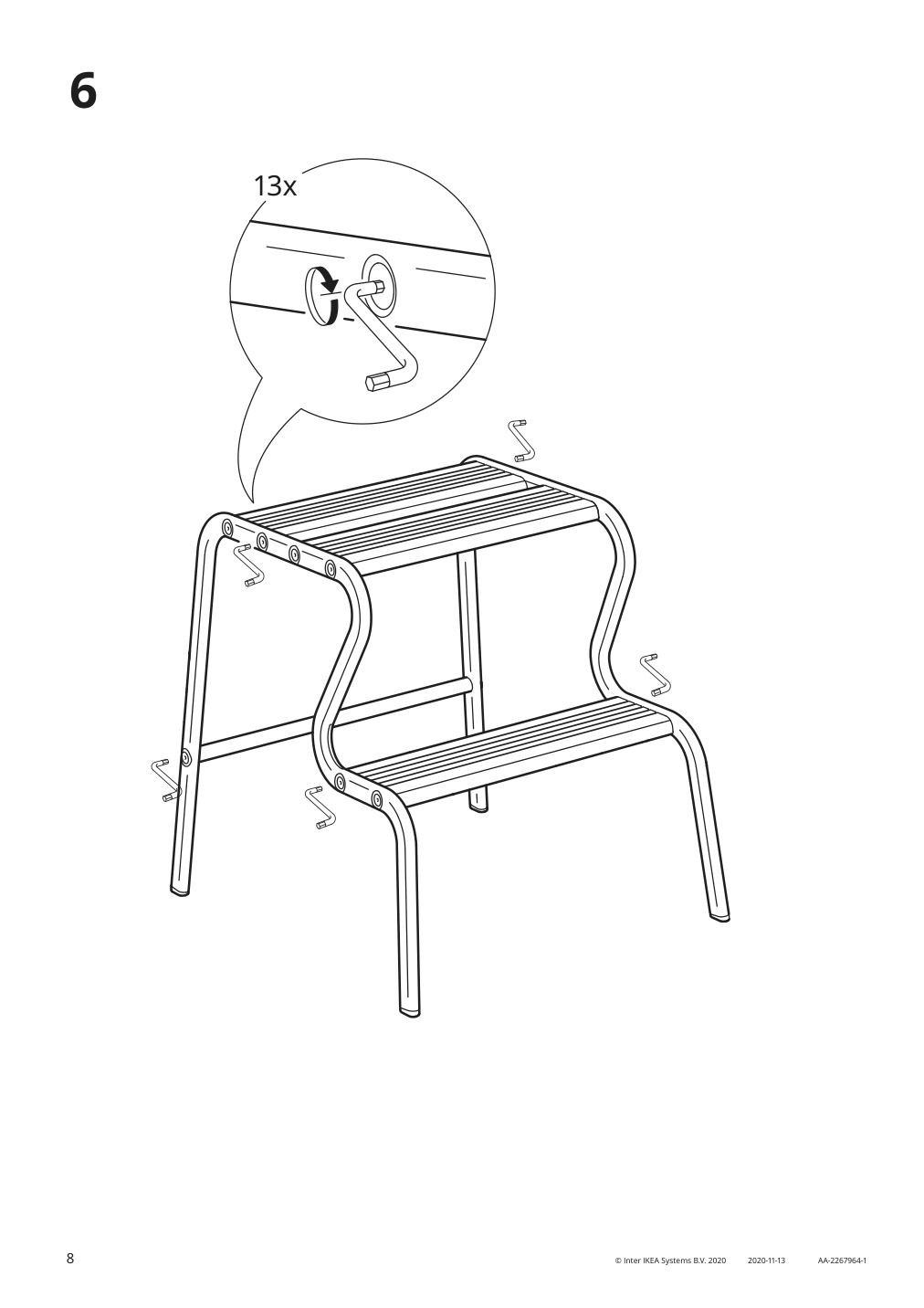 Assembly instructions for IKEA Grubban step stool black birch | Page 8 - IKEA GRUBBAN step stool 504.729.50