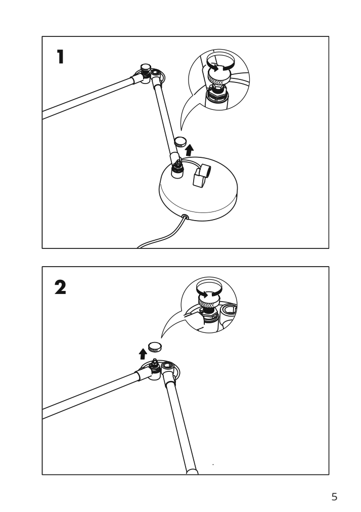 Assembly instructions for IKEA Grundbro wall lamp black | Page 5 - IKEA GRUNDBRO wall lamp 204.895.27