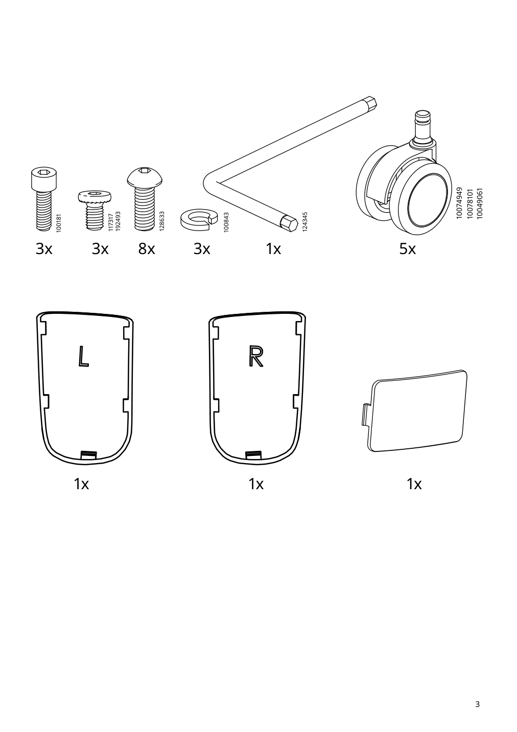 Assembly instructions for IKEA Gruppspel gaming chair grann black | Page 3 - IKEA UPPSPEL / GRUPPSPEL gaming desk and chair 994.411.65