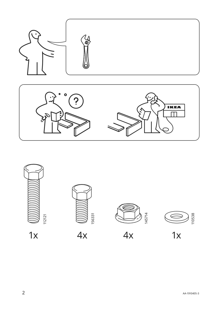 Assembly instructions for IKEA Grytoe umbrella base dark gray | Page 2 - IKEA KUGGÖ / VÅRHOLMEN umbrella with base 093.247.07