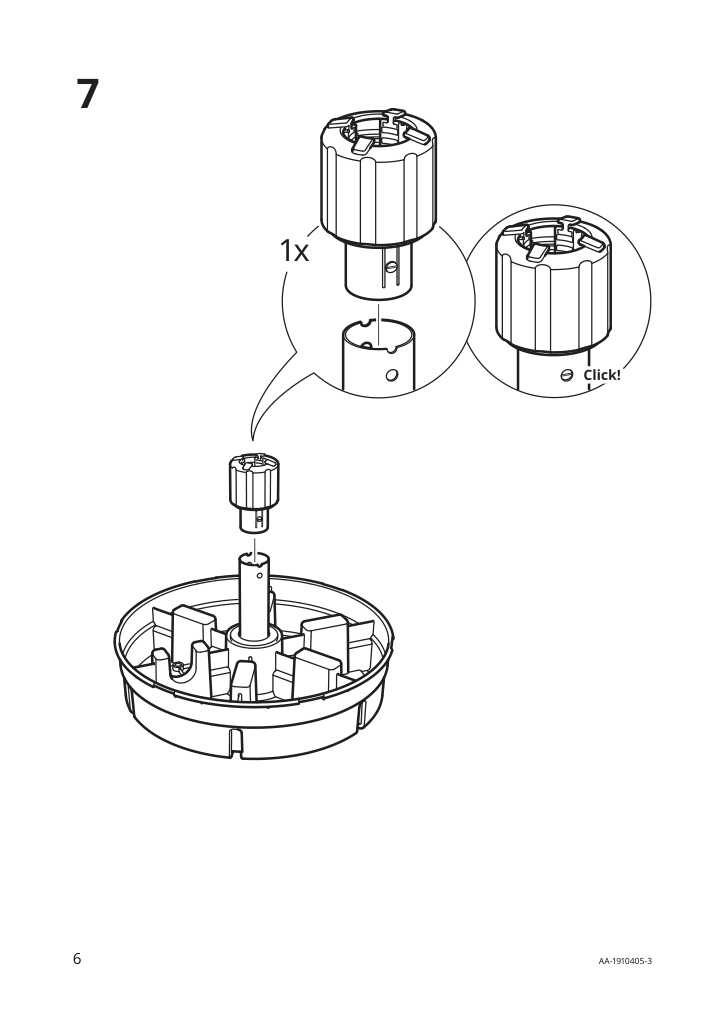 Assembly instructions for IKEA Grytoe umbrella base dark gray | Page 6 - IKEA KUGGÖ / VÅRHOLMEN umbrella with base 093.247.07