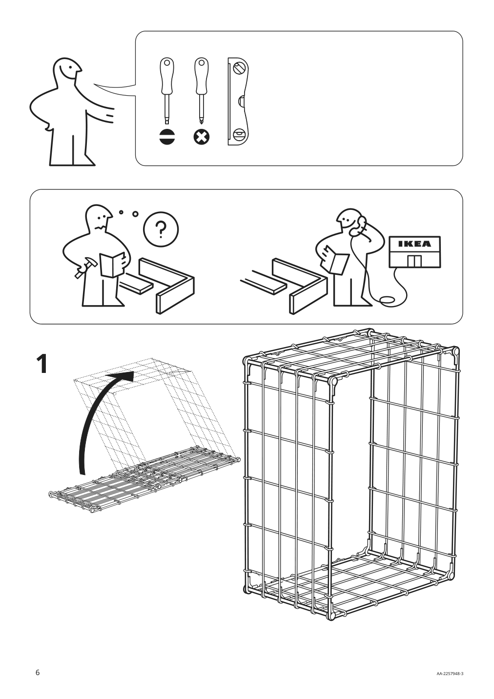 Assembly instructions for IKEA Gullhult wall shelf black pine antique | Page 6 - IKEA FJÄLLBO/KULLABERG / GULLHULT desk and storage combination 294.365.77