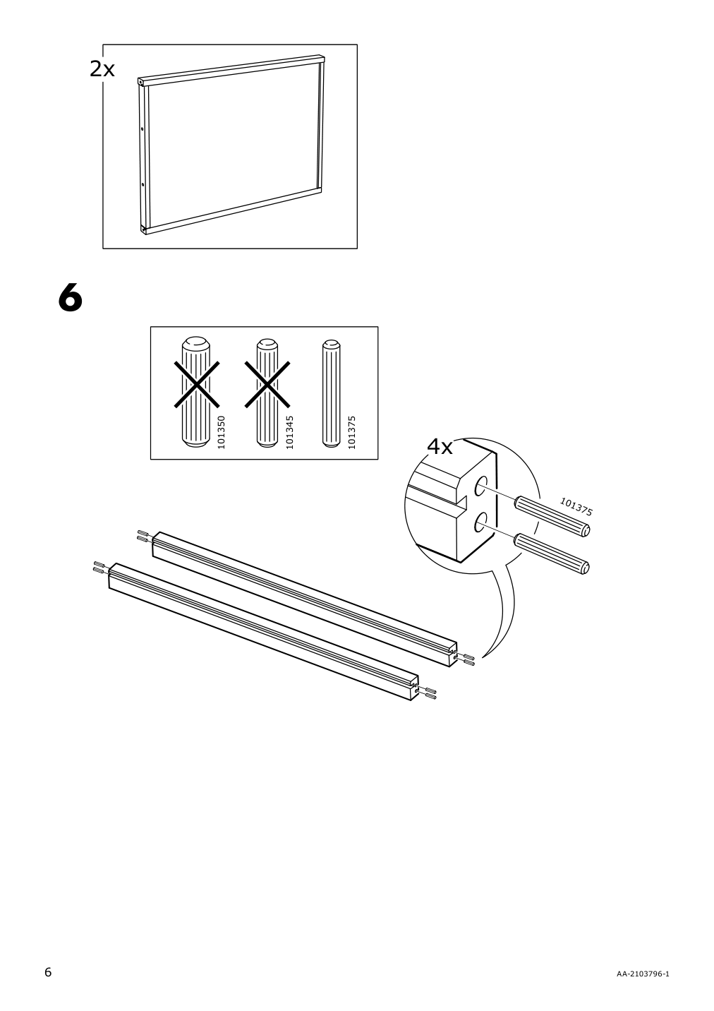 Assembly instructions for IKEA Gulliver changing table white | Page 6 - IKEA GULLIVER 2-piece baby furniture set 195.061.13