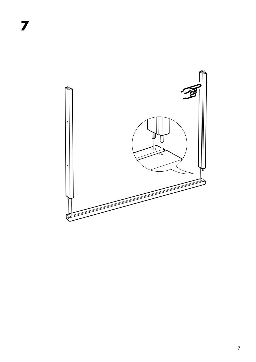 Assembly instructions for IKEA Gulliver changing table white | Page 7 - IKEA GULLIVER 2-piece baby furniture set 195.061.13