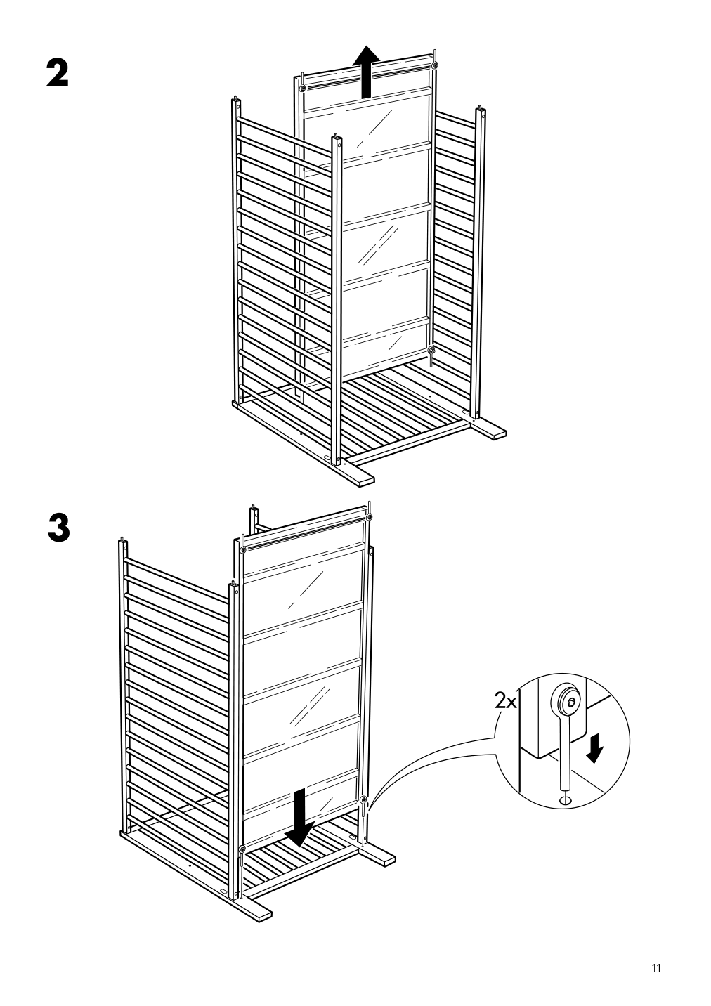 Assembly instructions for IKEA Gulliver crib white | Page 11 - IKEA GULLIVER crib 102.485.19