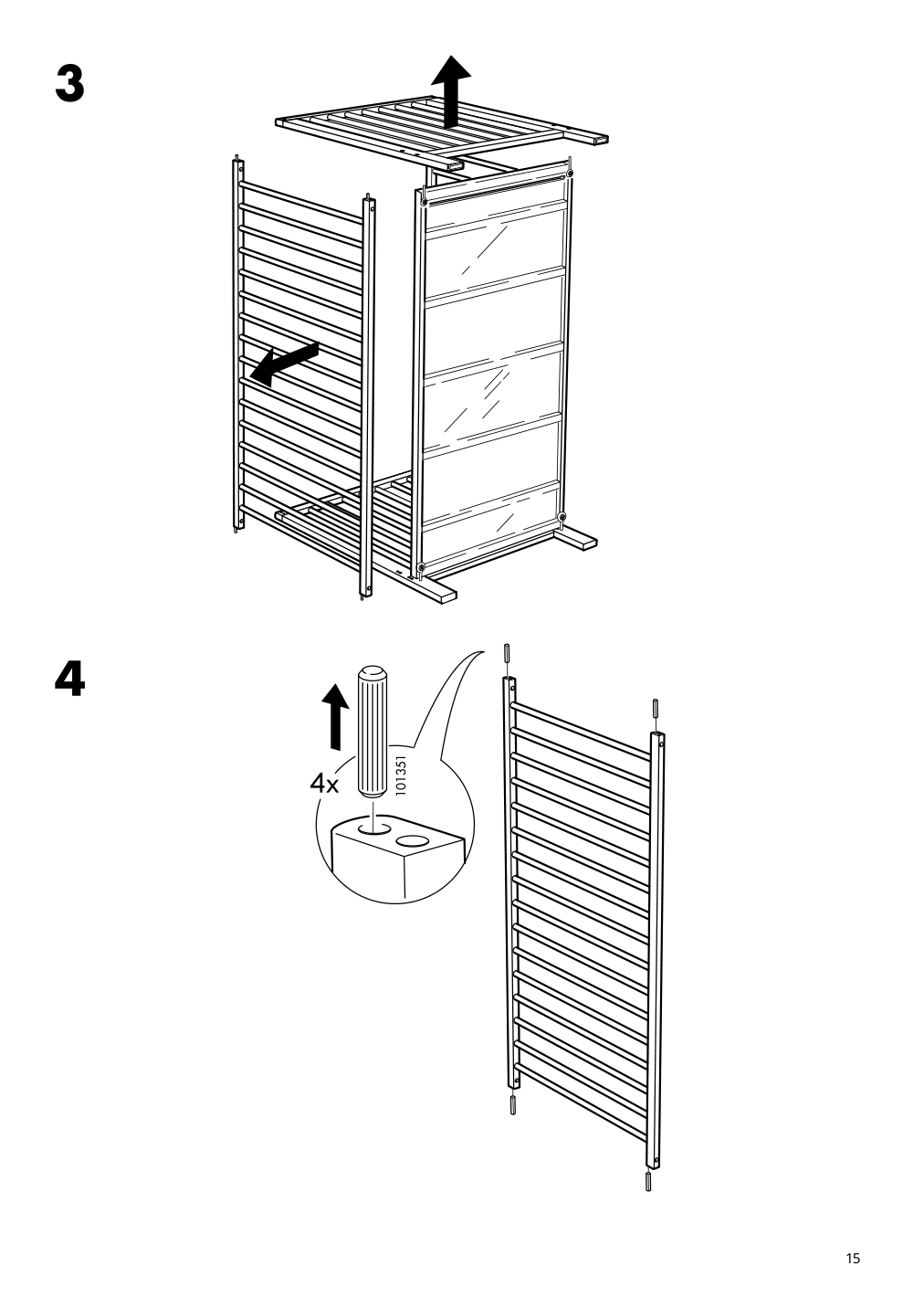 Assembly instructions for IKEA Gulliver crib white | Page 15 - IKEA GULLIVER crib 102.485.19