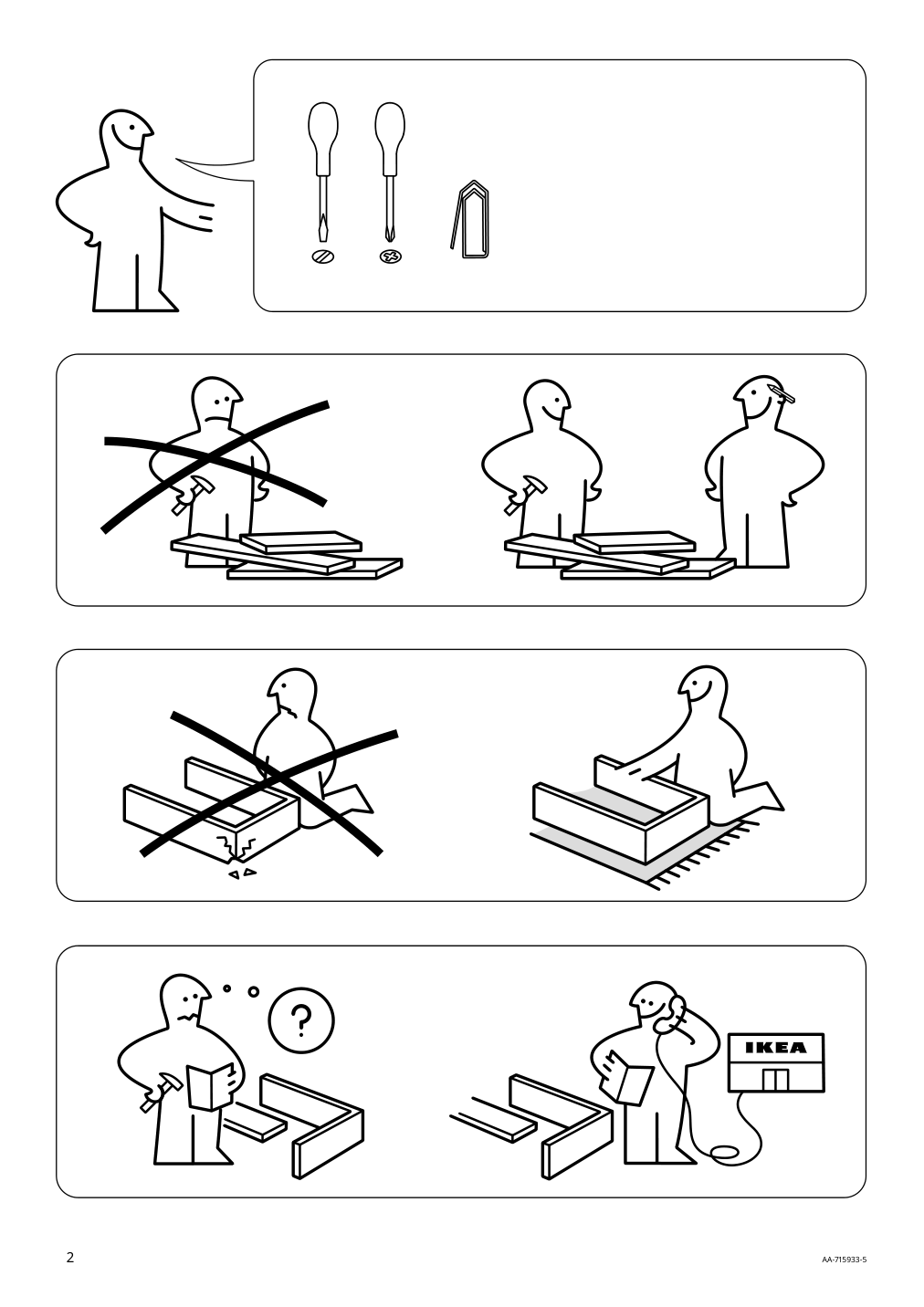 Assembly instructions for IKEA Gulliver crib white | Page 2 - IKEA GULLIVER 2-piece baby furniture set 195.061.13