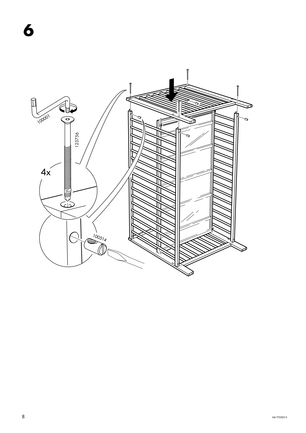 Assembly instructions for IKEA Gulliver crib white | Page 8 - IKEA GULLIVER crib 102.485.19