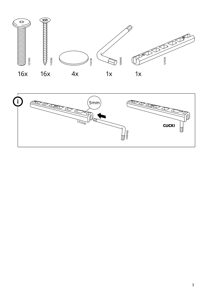 Assembly instructions for IKEA Gunneby table walnut veneer | Page 3 - IKEA GUNNEBY table 805.566.32