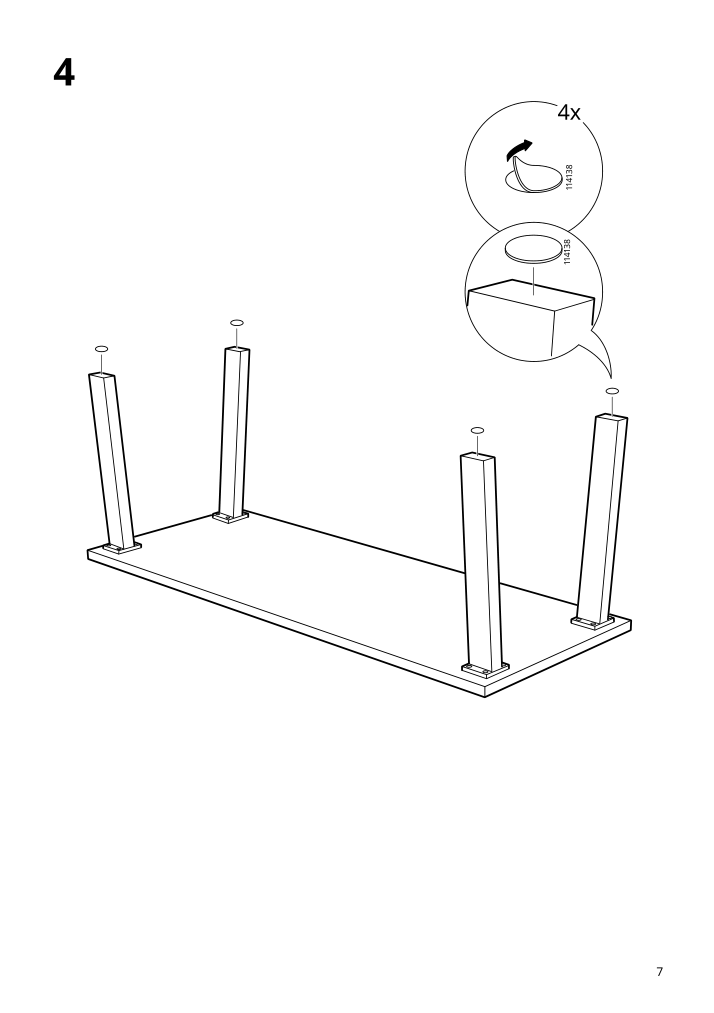 Assembly instructions for IKEA Gunneby table walnut veneer | Page 7 - IKEA GUNNEBY table 805.566.32