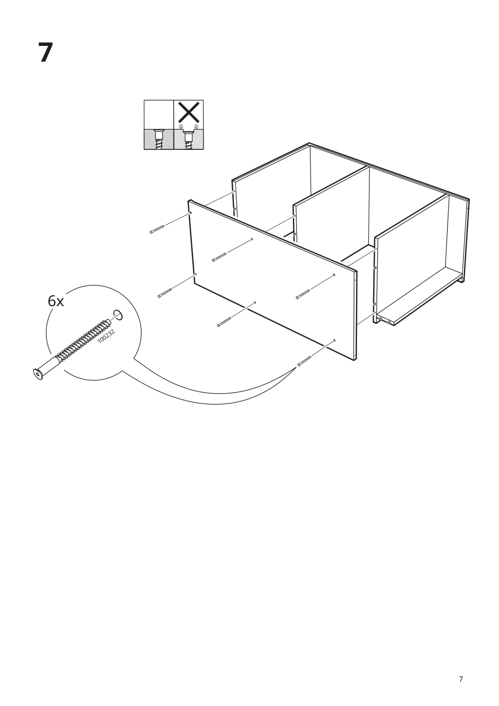 Assembly instructions for IKEA Gursken nightstand light beige | Page 7 - IKEA GURSKEN bedroom furniture, set of 3 494.205.04