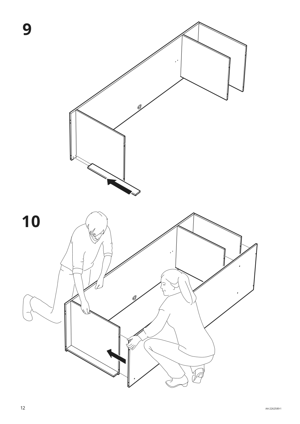 Assembly instructions for IKEA Gursken wardrobe with 2 doors light beige | Page 12 - IKEA GURSKEN wardrobe with 2 doors 005.032.99