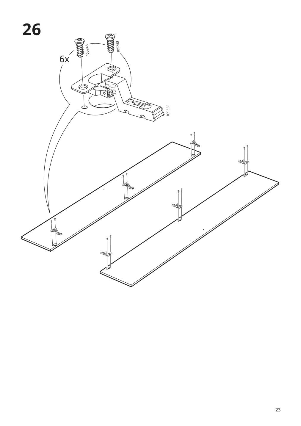 Assembly instructions for IKEA Gursken wardrobe with 2 doors light beige | Page 23 - IKEA GURSKEN bedroom furniture, set of 3 494.205.04