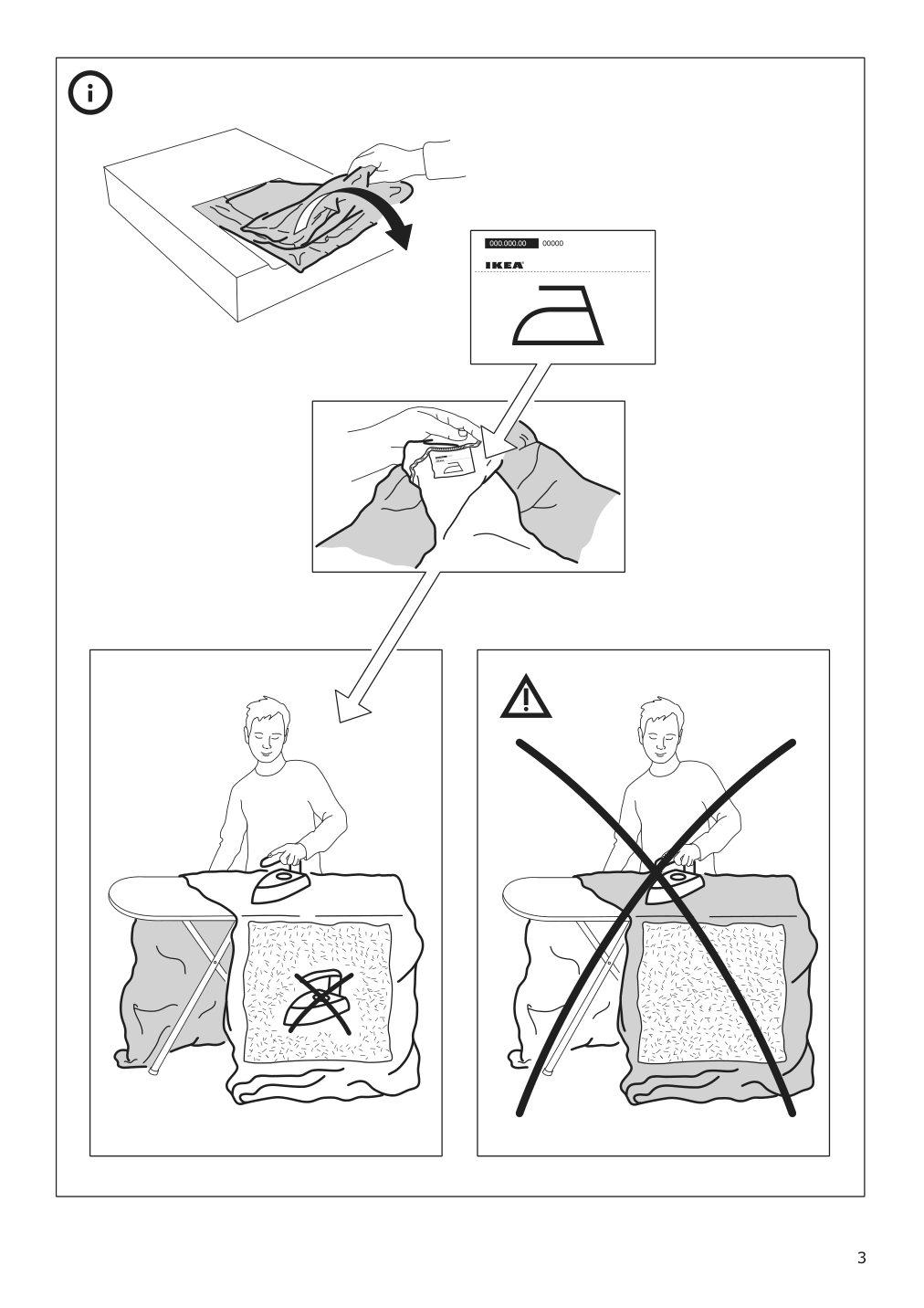 Assembly instructions for IKEA Haerlanda cover for 1 seat section sporda natural | Page 3 - IKEA HÄRLANDA armchair 695.051.49