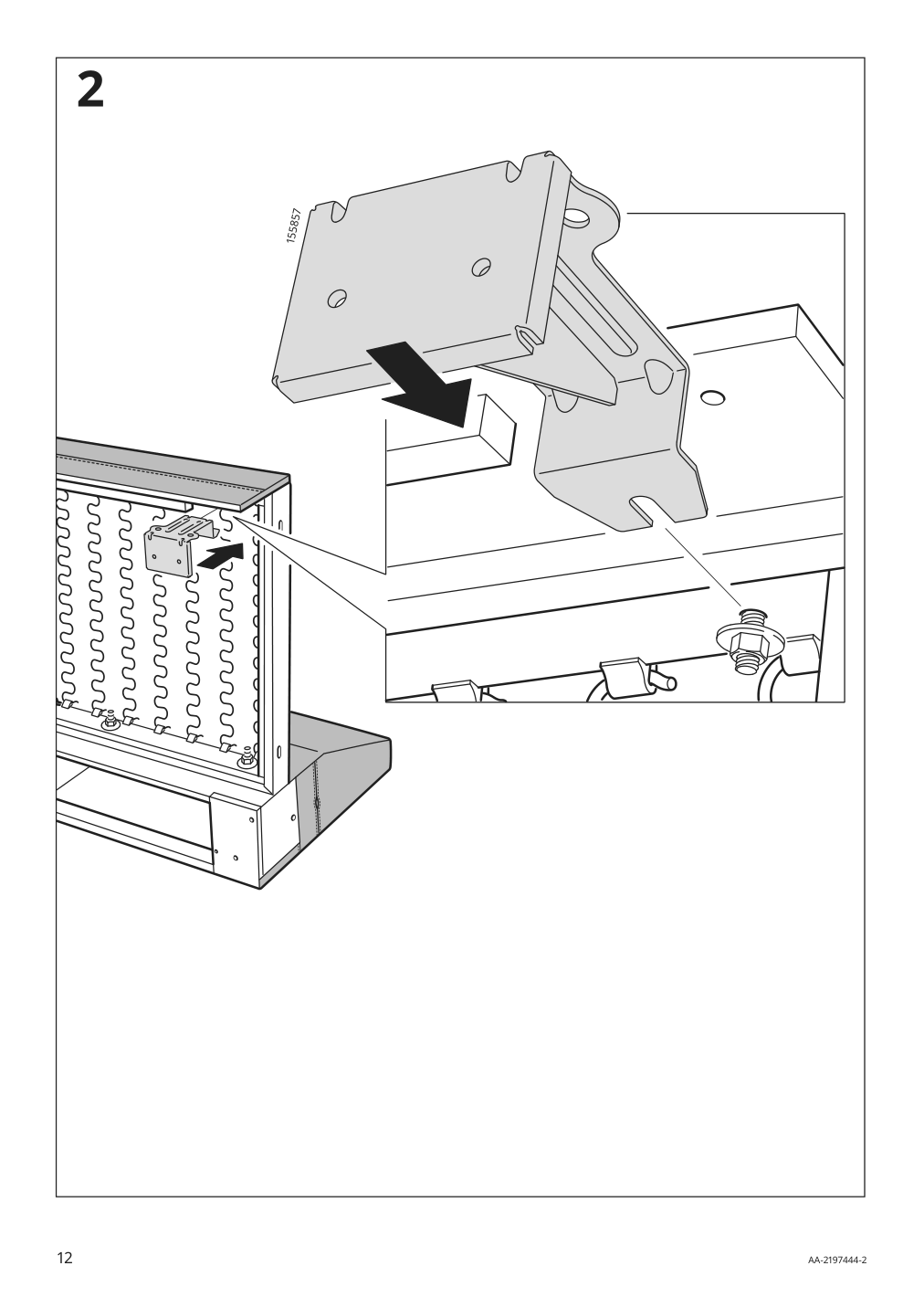 Assembly instructions for IKEA Haerlanda cover for armrest ljungen light green | Page 12 - IKEA HÄRLANDA sectional, 5-seat corner 093.203.37