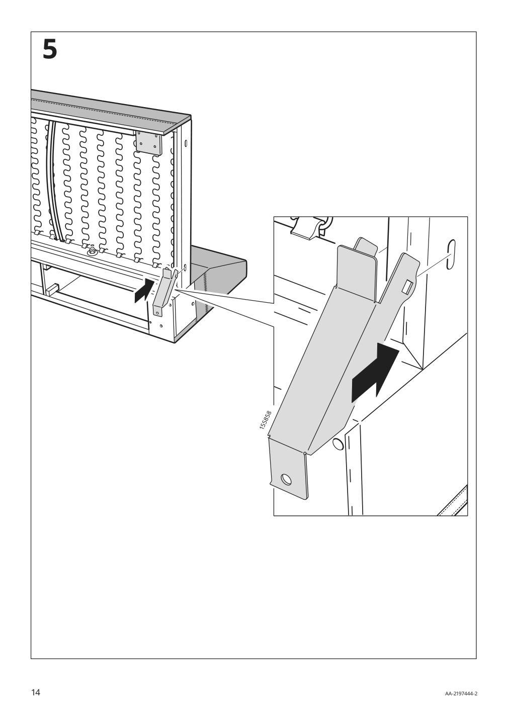 Assembly instructions for IKEA Haerlanda cover for armrest sporda natural | Page 14 - IKEA HÄRLANDA armchair 695.051.49