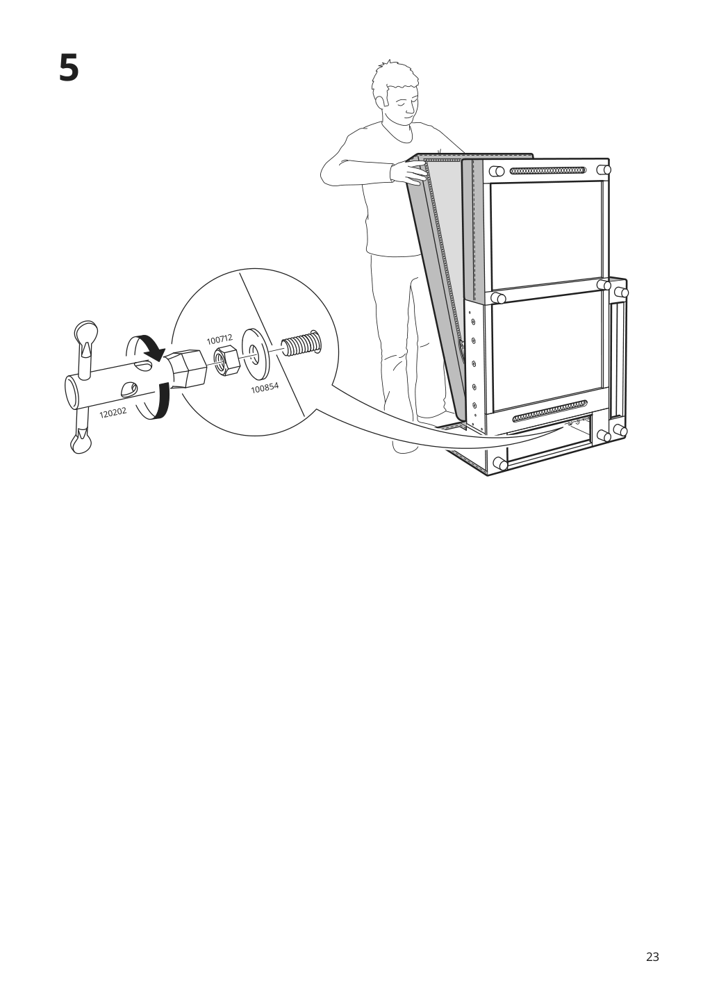 Assembly instructions for IKEA Haerlanda cover for armrest sporda natural | Page 23 - IKEA HÄRLANDA sectional, 4-seat 293.252.54