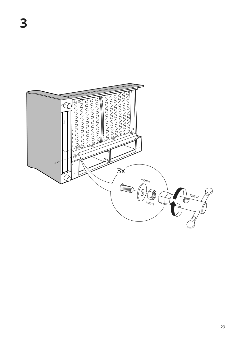 Assembly instructions for IKEA Haerlanda cover for armrest sporda natural | Page 29 - IKEA HÄRLANDA sofa 393.202.70