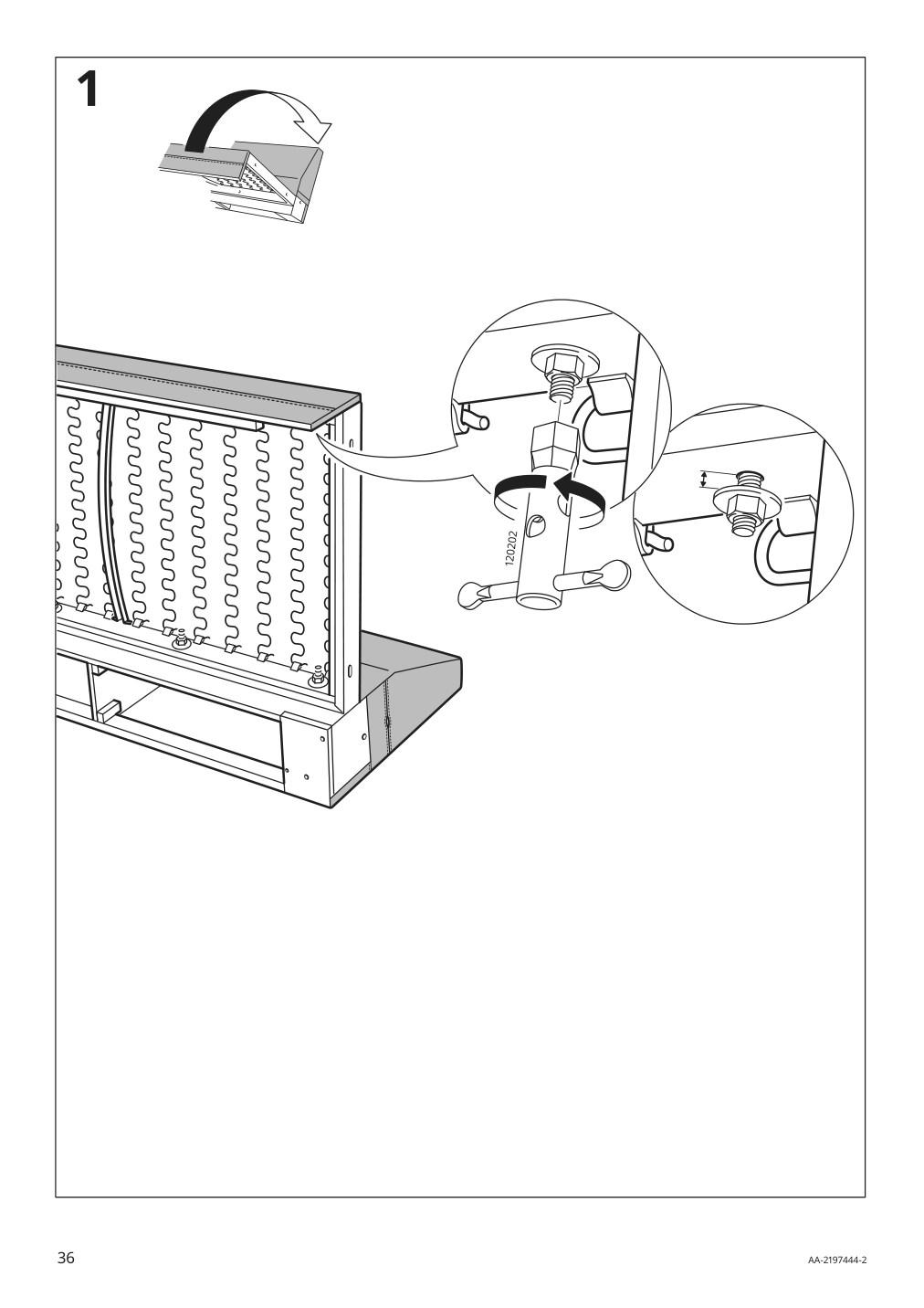 Assembly instructions for IKEA Haerlanda cover for armrest ljungen medium gray | Page 36 - IKEA HÄRLANDA cover for sofa 193.206.19