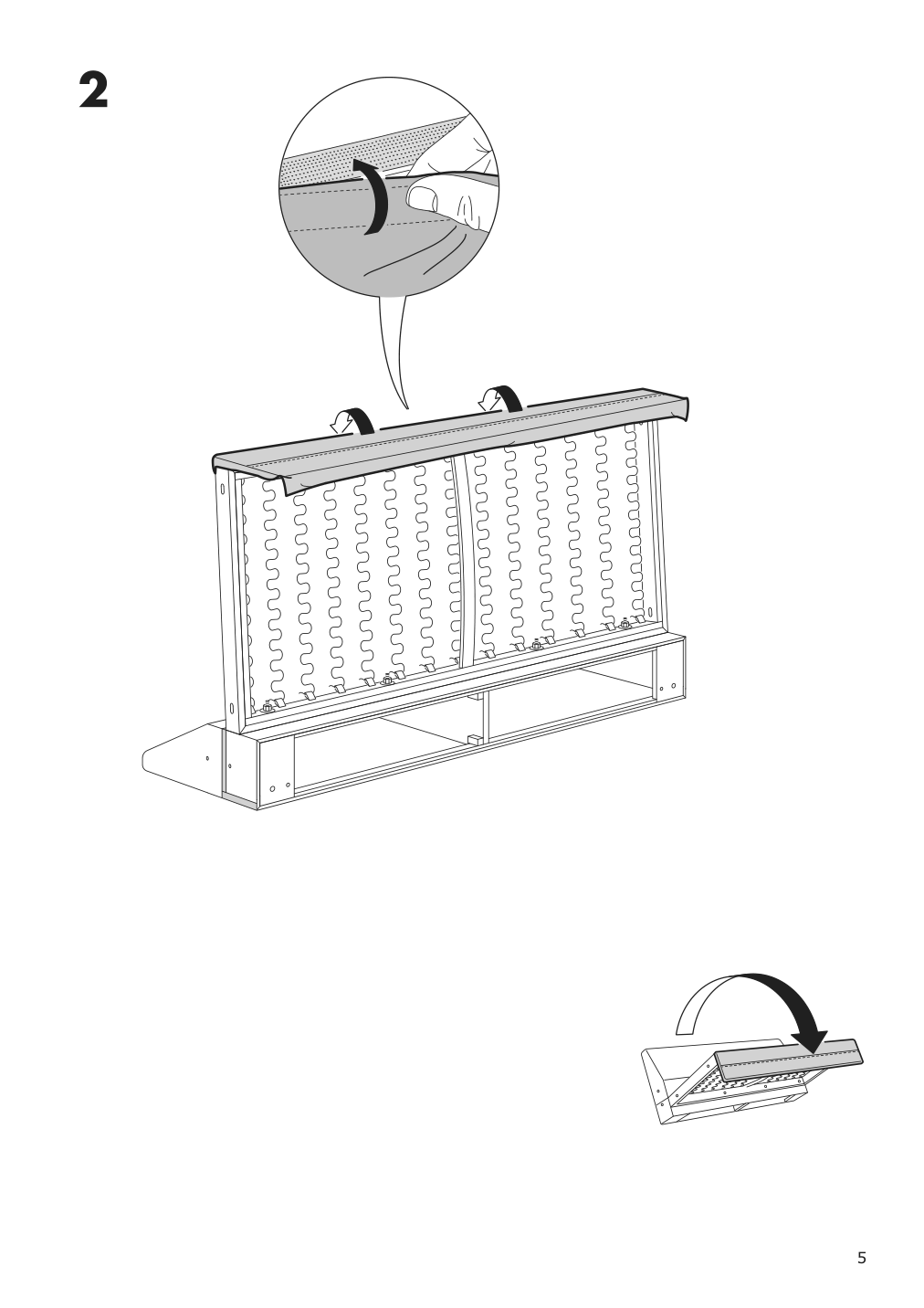 Assembly instructions for IKEA Haerlanda cover for loveseat section ljungen medium gray | Page 5 - IKEA HÄRLANDA loveseat 793.202.54