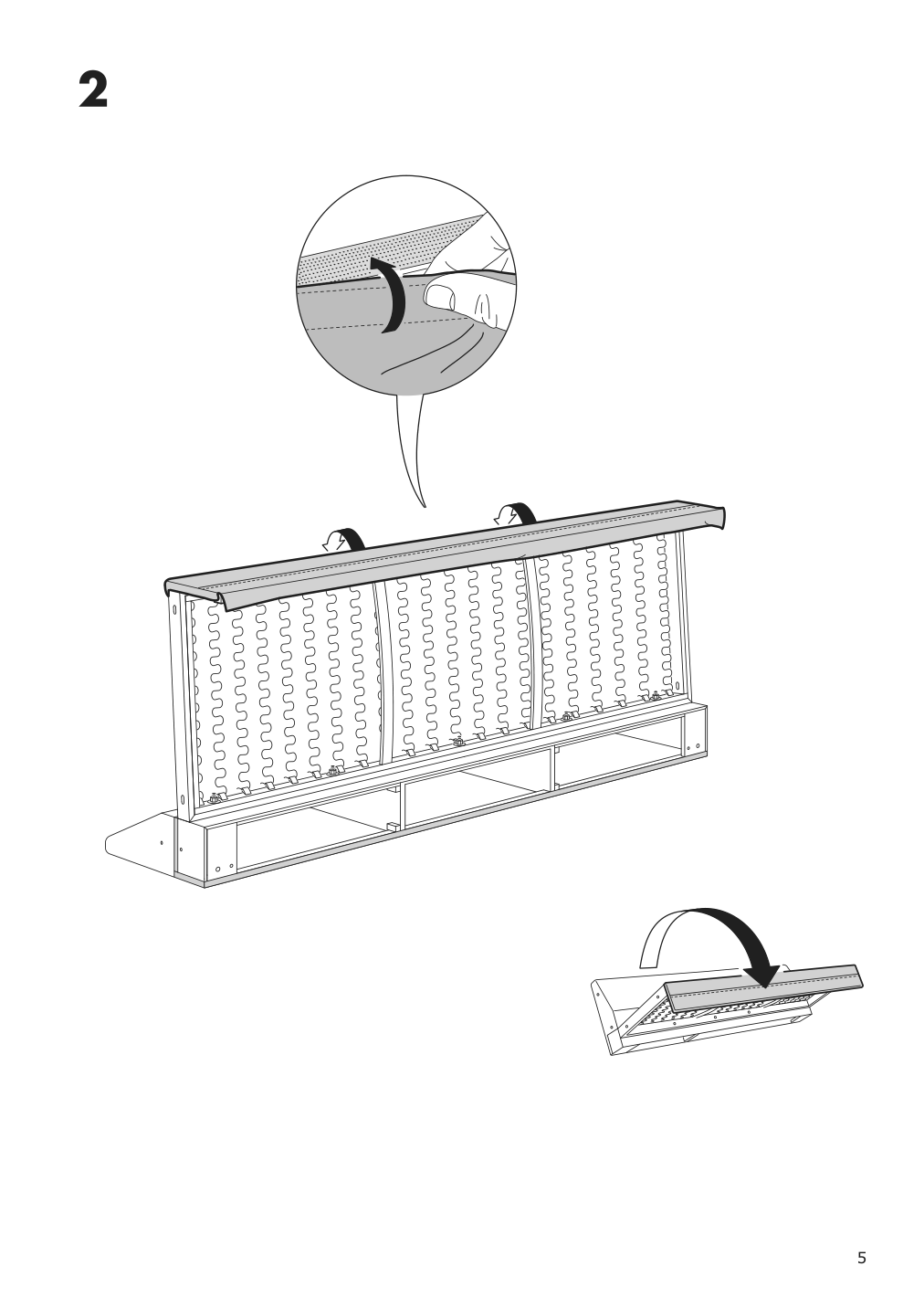 Assembly instructions for IKEA Haerlanda cover for sofa section ljungen light green | Page 5 - IKEA HÄRLANDA cover for sectional, 5-seat 293.206.85