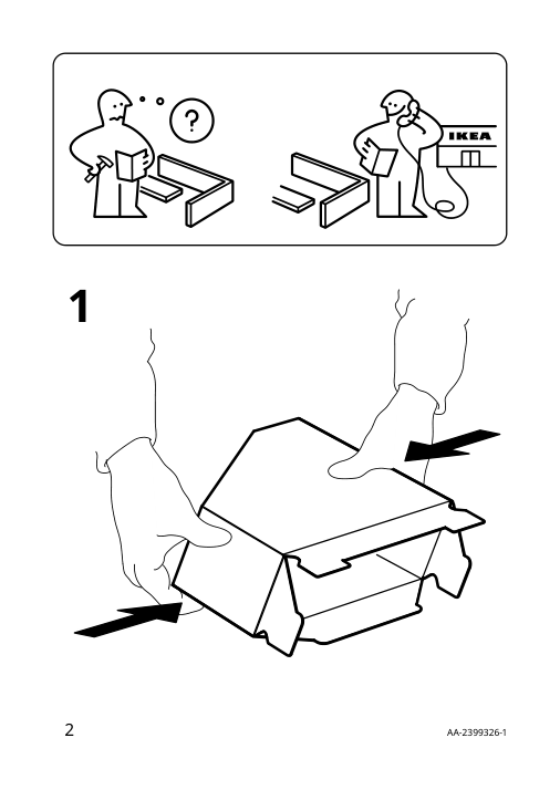 Assembly instructions for IKEA Haestviskare magazine file oak effect | Page 2 - IKEA HÄSTVISKARE magazine file 505.760.14