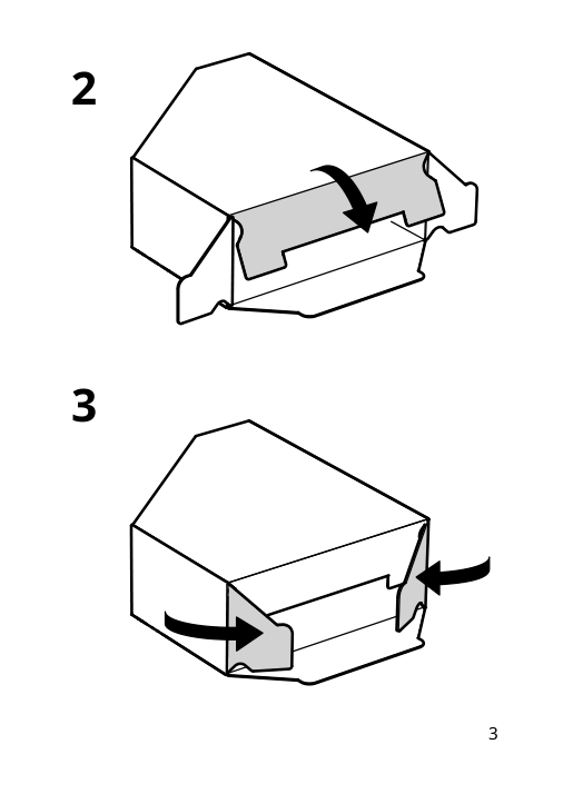 Assembly instructions for IKEA Haestviskare magazine file oak effect | Page 3 - IKEA HÄSTVISKARE magazine file 505.760.14