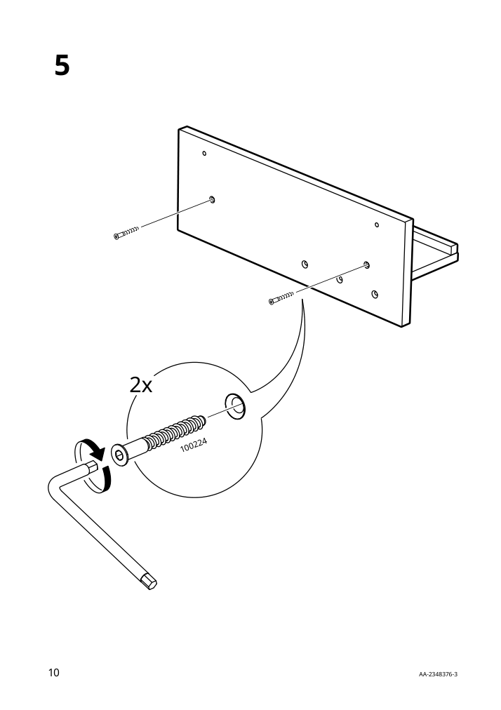 Assembly instructions for IKEA Haestviskare wll orgnzr hks oak | Page 10 - IKEA HÄSTVISKARE wll orgnzr/hks 305.552.96