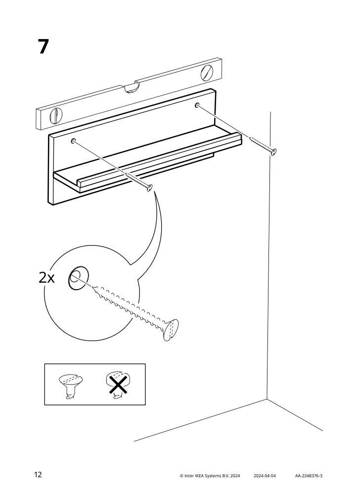 Assembly instructions for IKEA Haestviskare wll orgnzr hks oak | Page 12 - IKEA HÄSTVISKARE wll orgnzr/hks 305.552.96