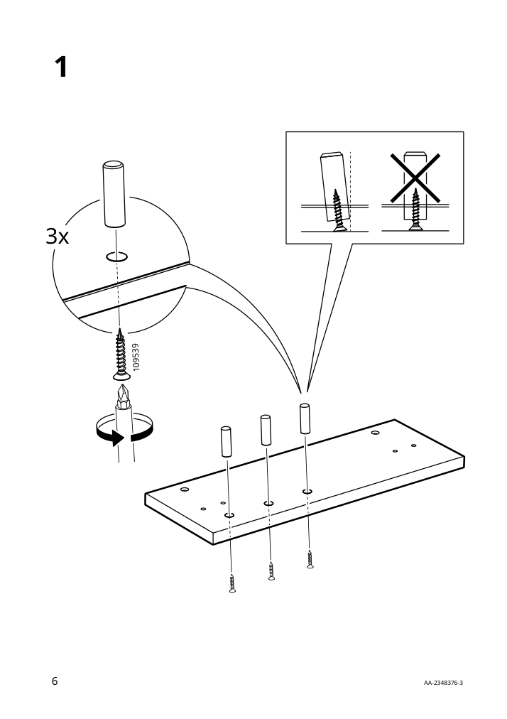 Assembly instructions for IKEA Haestviskare wll orgnzr hks oak | Page 6 - IKEA HÄSTVISKARE wll orgnzr/hks 305.552.96