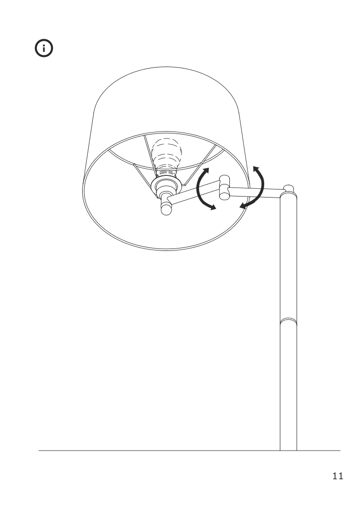 Assembly instructions for IKEA Halkip floor lamp with swing arm gray | Page 11 - IKEA HALKIP floor lamp with swing arm 304.270.44