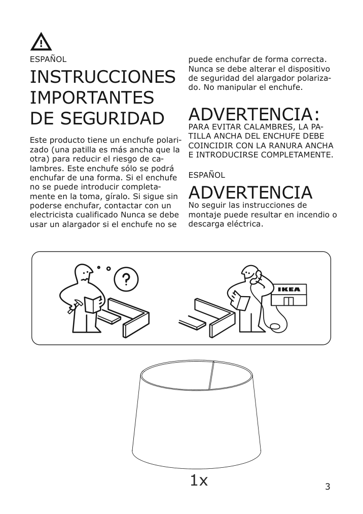 Assembly instructions for IKEA Halkip floor lamp with swing arm gray | Page 3 - IKEA HALKIP floor lamp with swing arm 304.270.44