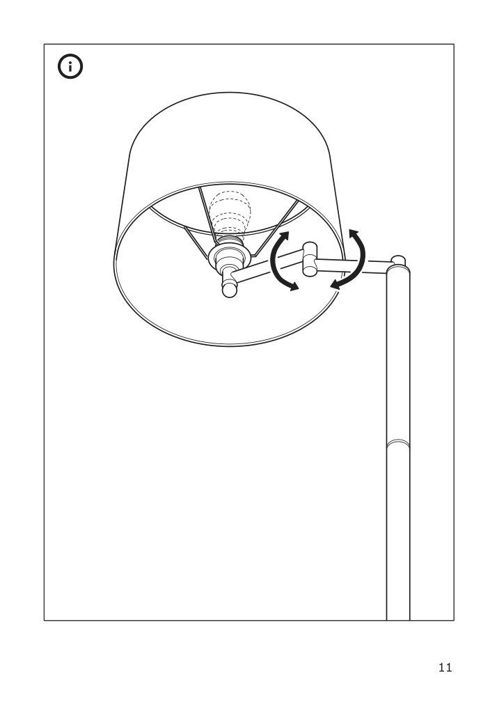 Assembly instructions for IKEA Halkip floor lamp with swing arm gray | Page 11 - IKEA HALKIP floor lamp with swing arm 304.270.44