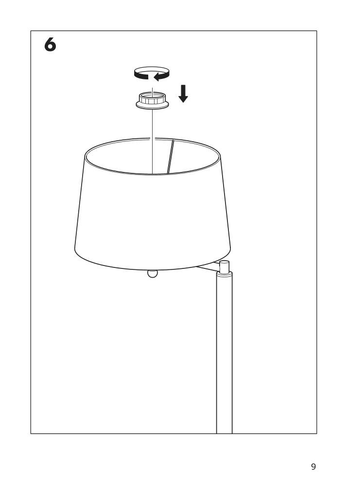 Assembly instructions for IKEA Halkip floor lamp with swing arm gray | Page 9 - IKEA HALKIP floor lamp with swing arm 304.270.44