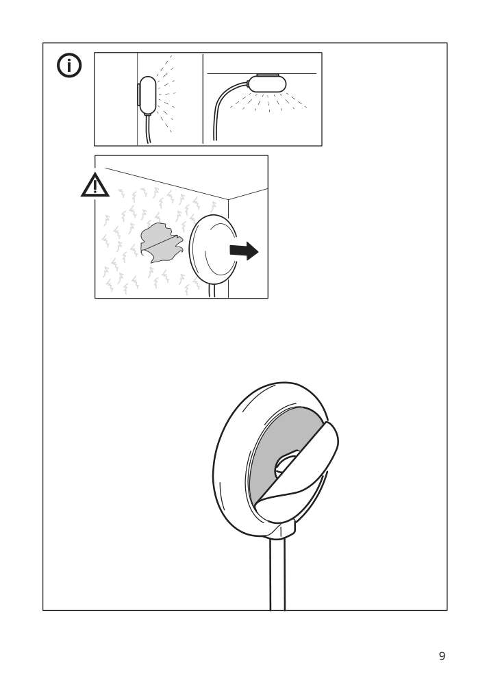 Assembly instructions for IKEA Halvklart led cabinet spotlight white | Page 9 - IKEA HALVKLART LED cabinet spotlight 904.636.23