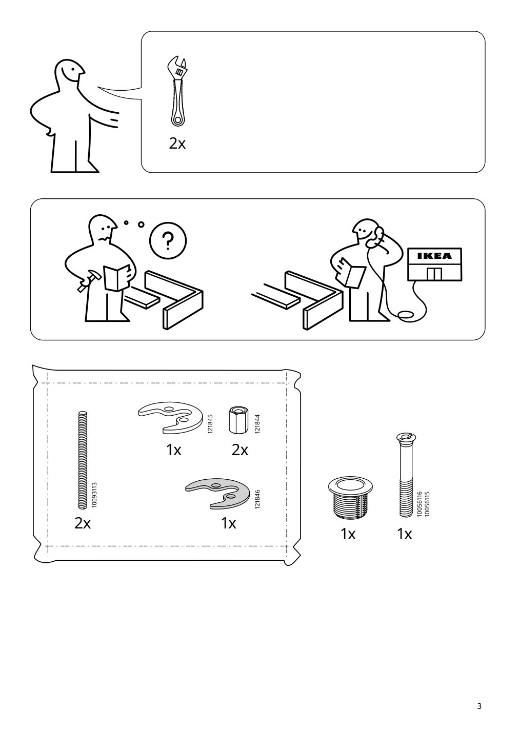 Assembly instructions for IKEA Hamnskaer bath faucet with strainer black | Page 3 - IKEA HAMNSKÄR bath faucet with strainer 103.472.13