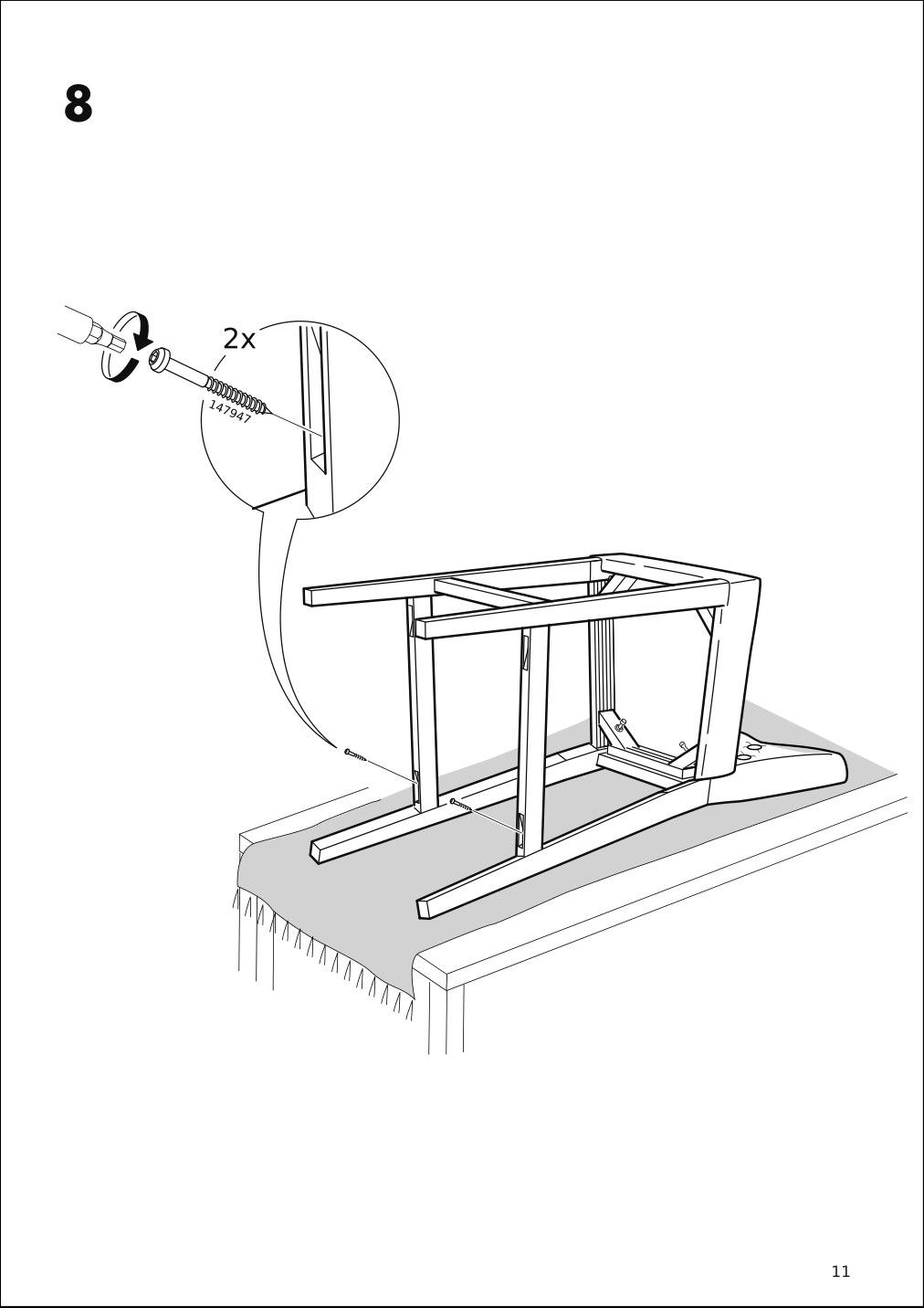 Assembly instructions for IKEA Hansolle bar stool black brown | Page 11 - IKEA HANSOLLE bar stool 904.496.08